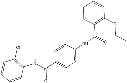 N-{4-[(2-chloroanilino)carbonyl]phenyl}-2-ethoxybenzamide Structural