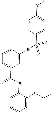 N-(2-ethoxyphenyl)-3-{[(4-methoxyphenyl)sulfonyl]amino}benzamide Structural
