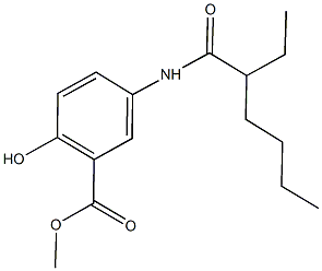 methyl 5-[(2-ethylhexanoyl)amino]-2-hydroxybenzoate Structural