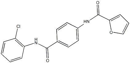 N-{4-[(2-chloroanilino)carbonyl]phenyl}-2-furamide Structural