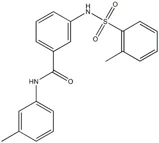 N-(3-methylphenyl)-3-{[(2-methylphenyl)sulfonyl]amino}benzamide Structural