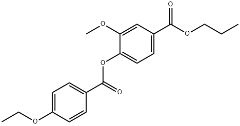 propyl 4-[(4-ethoxybenzoyl)oxy]-3-methoxybenzoate Structural