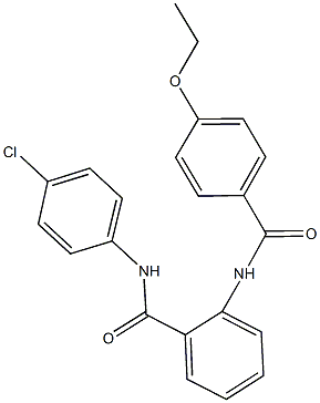 N-(4-chlorophenyl)-2-[(4-ethoxybenzoyl)amino]benzamide Structural