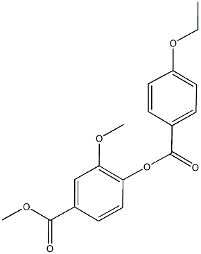 methyl 4-[(4-ethoxybenzoyl)oxy]-3-methoxybenzoate Structural