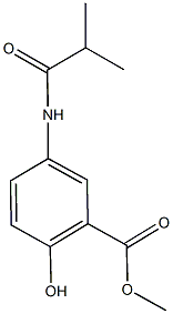 methyl 2-hydroxy-5-(isobutyrylamino)benzoate Structural
