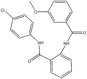 N-(4-chlorophenyl)-2-[(3-methoxybenzoyl)amino]benzamide Structural
