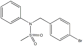 N-(4-bromobenzyl)-N-phenylmethanesulfonamide Structural