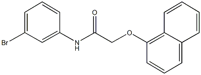 N-(3-bromophenyl)-2-(1-naphthyloxy)acetamide Structural