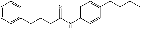 N-(4-butylphenyl)-4-phenylbutanamide Structural