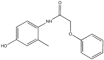 N-(4-hydroxy-2-methylphenyl)-2-phenoxyacetamide Structural