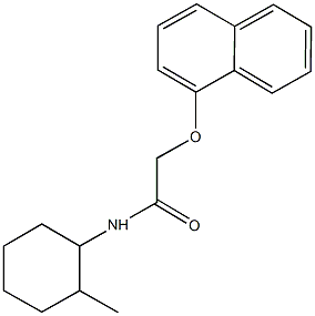 N-(2-methylcyclohexyl)-2-(1-naphthyloxy)acetamide Structural
