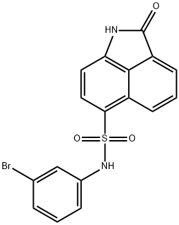 N-(3-bromophenyl)-2-oxo-1,2-dihydrobenzo[cd]indole-6-sulfonamide Structural