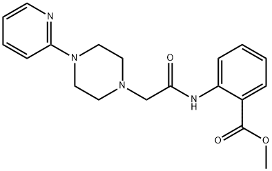 methyl 2-({[4-(2-pyridinyl)-1-piperazinyl]acetyl}amino)benzoate Structural