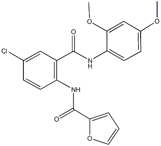N-{4-chloro-2-[(2,4-dimethoxyanilino)carbonyl]phenyl}-2-furamide Structural