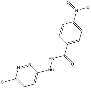 N'-(6-chloro-3-pyridazinyl)-4-nitrobenzohydrazide Structural