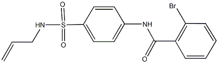 N-{4-[(allylamino)sulfonyl]phenyl}-2-bromobenzamide Structural