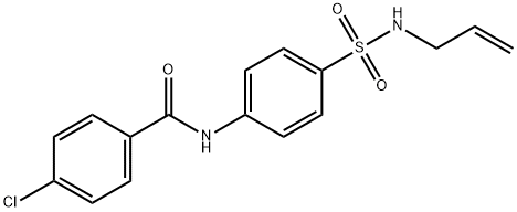 N-{4-[(allylamino)sulfonyl]phenyl}-4-chlorobenzamide Structural