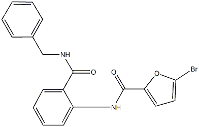 N-{2-[(benzylamino)carbonyl]phenyl}-5-bromo-2-furamide Structural
