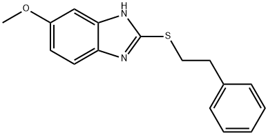 methyl 2-[(2-phenylethyl)sulfanyl]-1H-benzimidazol-5-yl ether Structural