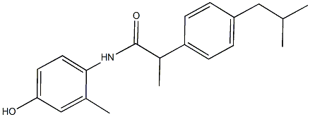 N-(4-hydroxy-2-methylphenyl)-2-(4-isobutylphenyl)propanamide Structural