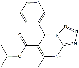 isopropyl 5-methyl-7-(3-pyridinyl)-4,7-dihydrotetraazolo[1,5-a]pyrimidine-6-carboxylate Structural