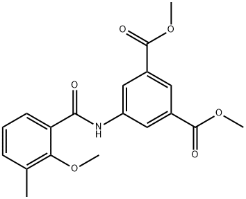 dimethyl 5-[(2-methoxy-3-methylbenzoyl)amino]isophthalate Structural