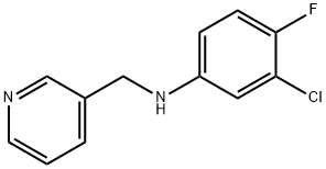 N-(3-chloro-4-fluorophenyl)-N-(3-pyridinylmethyl)amine Structural