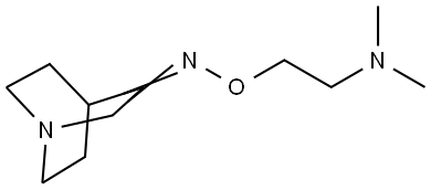 quinuclidin-3-one O-[2-(dimethylamino)ethyl]oxime Structural