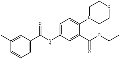 ethyl 5-[(3-methylbenzoyl)amino]-2-(4-morpholinyl)benzoate Structural