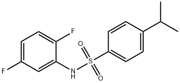 N-(2,5-difluorophenyl)-4-isopropylbenzenesulfonamide Structural