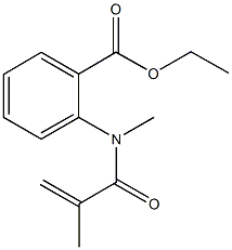 ethyl 2-[methacryloyl(methyl)amino]benzoate Structural