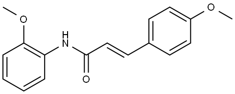 N-(2-methoxyphenyl)-3-(4-methoxyphenyl)acrylamide Structural