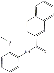 N-[2-(methylsulfanyl)phenyl]-2-naphthamide Structural