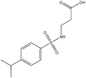 N-[(4-isopropylphenyl)sulfonyl]-beta-alanine Structural