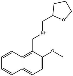 N-[(2-methoxy-1-naphthyl)methyl]-N-(tetrahydro-2-furanylmethyl)amine Structural
