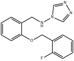 N-{2-[(2-fluorobenzyl)oxy]benzyl}-N-(4H-1,2,4-triazol-4-yl)amine Structural