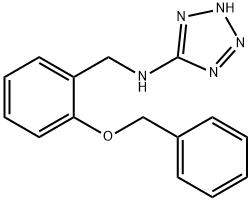 N-[2-(benzyloxy)benzyl]-1H-tetraazol-5-amine Structural