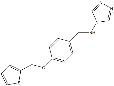 N-[4-(2-thienylmethoxy)benzyl]-N-(4H-1,2,4-triazol-4-yl)amine Structural