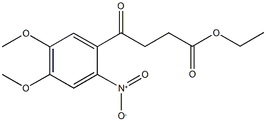 ethyl 4-{2-nitro-4,5-dimethoxyphenyl}-4-oxobutanoate Structural