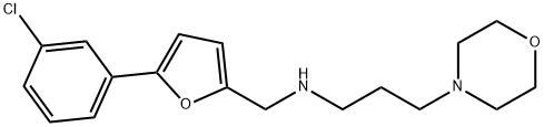 N-{[5-(3-chlorophenyl)-2-furyl]methyl}-N-[3-(4-morpholinyl)propyl]amine Structural