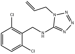 N-(1-allyl-1H-tetraazol-5-yl)-N-(2,6-dichlorobenzyl)amine Structural