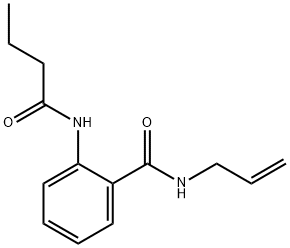 N-allyl-2-(butyrylamino)benzamide Structural