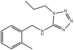 N-(2-methylbenzyl)-N-(1-propyl-1H-tetraazol-5-yl)amine Structural