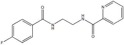 N-{2-[(4-fluorobenzoyl)amino]ethyl}-2-pyridinecarboxamide Structural