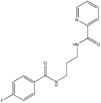 N-{3-[(4-fluorobenzoyl)amino]propyl}-2-pyridinecarboxamide Structural