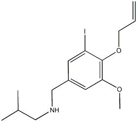 N-[4-(allyloxy)-3-iodo-5-methoxybenzyl]-N-isobutylamine Structural