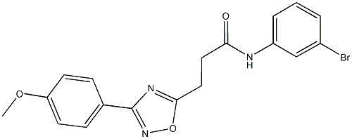 N-(3-bromophenyl)-3-[3-(4-methoxyphenyl)-1,2,4-oxadiazol-5-yl]propanamide Structural