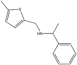 N-[(5-methyl-2-thienyl)methyl]-N-(1-phenylethyl)amine Structural