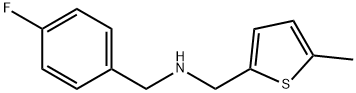 N-(4-fluorobenzyl)-N-[(5-methyl-2-thienyl)methyl]amine Structural