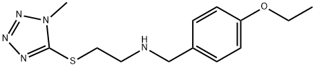 N-(4-ethoxybenzyl)-N-{2-[(1-methyl-1H-tetraazol-5-yl)sulfanyl]ethyl}amine Structural